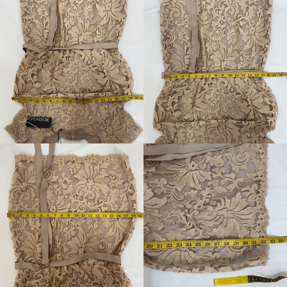 Tadashi Shoji Beige Floral Lace Dress - Picture 7 of 7